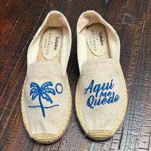 NWOT Soludos X Rosewood Slip On Shoe Women’s 9